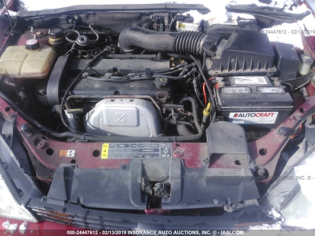 3FAFP313XYR239783 - 2000 FORD FOCUS ZX3 RED photo 10