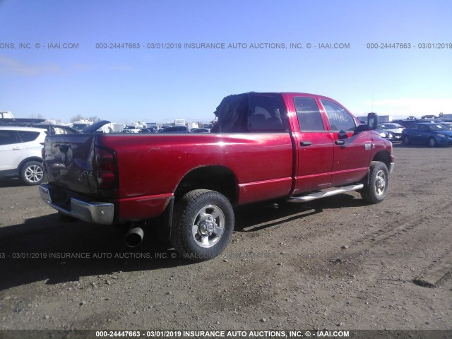 3D7MX38A98G185271 - 2008 DODGE RAM 3500 ST/SLT RED photo 4