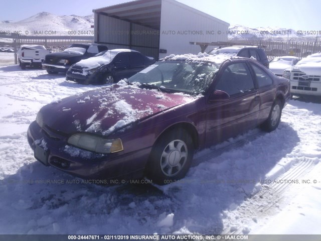 1FALP6243RH181031 - 1994 FORD THUNDERBIRD LX PINK photo 2