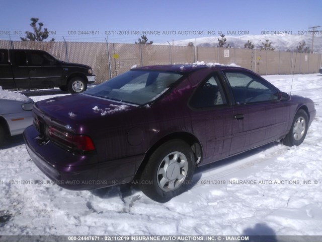 1FALP6243RH181031 - 1994 FORD THUNDERBIRD LX PINK photo 4