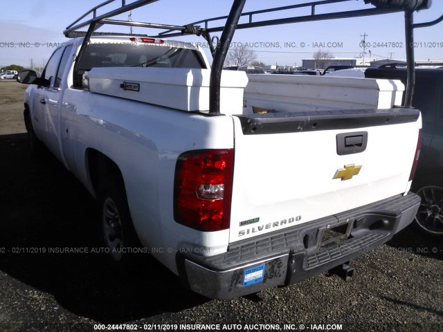 1GCRCPE01CZ259158 - 2012 CHEVROLET SILVERADO C1500 WHITE photo 3