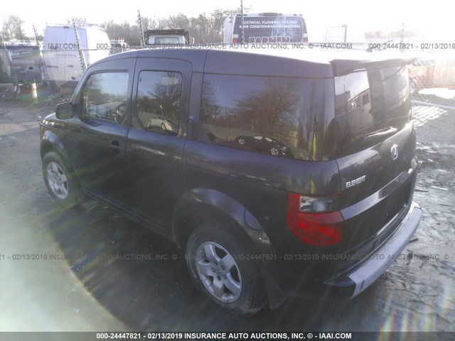 5J6YH28523L032968 - 2003 HONDA ELEMENT EX BLACK photo 3