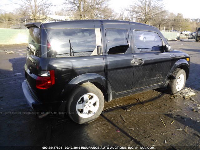 5J6YH28523L032968 - 2003 HONDA ELEMENT EX BLACK photo 4