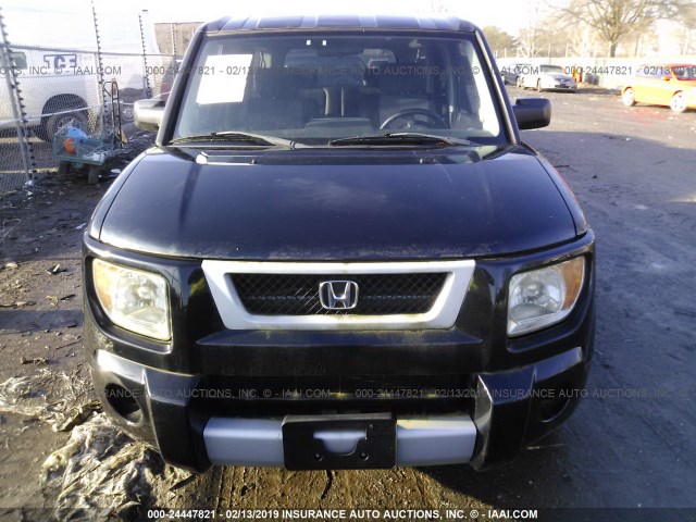 5J6YH28523L032968 - 2003 HONDA ELEMENT EX BLACK photo 6