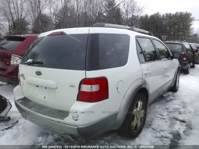 1FMZK05106GA23244 - 2006 FORD FREESTYLE SEL WHITE photo 4