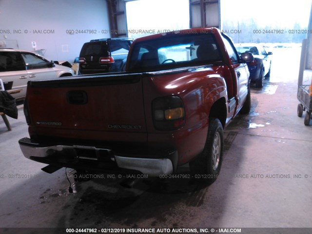 1GCEC14V31Z114368 - 2001 CHEVROLET SILVERADO C1500 RED photo 4