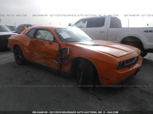 2C3CDYAG6EH205115 - 2014 DODGE CHALLENGER SXT ORANGE photo 1