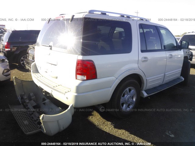 1FMFU19585LA60225 - 2005 FORD EXPEDITION LIMITED WHITE photo 4