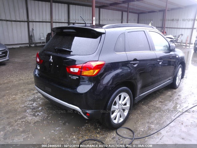 4A4AP4AU3DE013707 - 2013 MITSUBISHI OUTLANDER SPORT SE BLACK photo 4