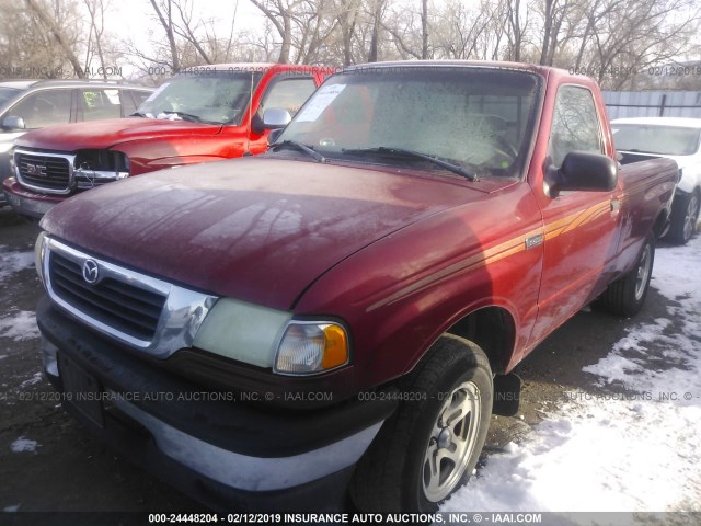 4F4YR12C4WTM11731 - 1998 MAZDA B2500 MAROON photo 2