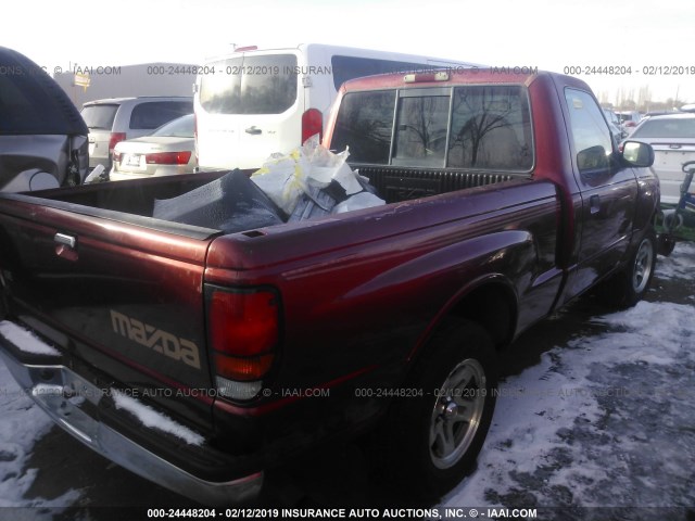 4F4YR12C4WTM11731 - 1998 MAZDA B2500 MAROON photo 4