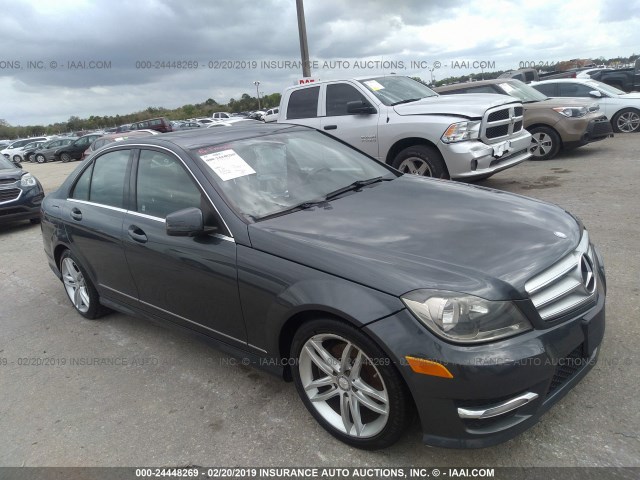 WDDGF4HB2DA808835 - 2013 MERCEDES-BENZ C 250 GRAY photo 1