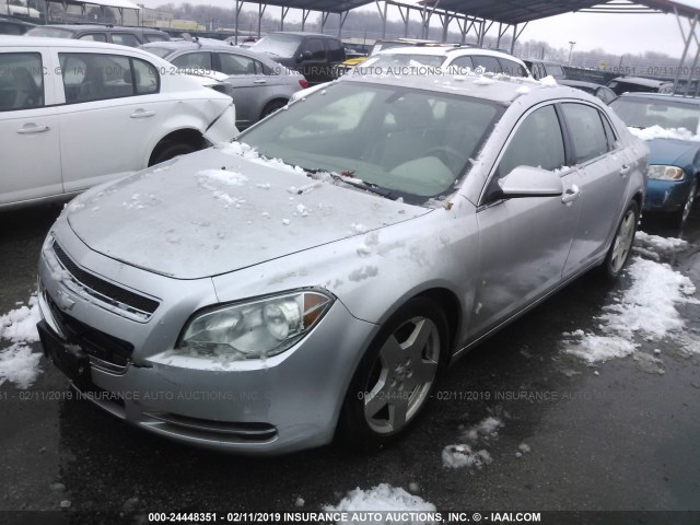 1G1ZD5E71A4141581 - 2010 CHEVROLET MALIBU 2LT SILVER photo 2