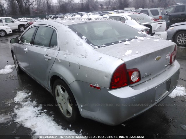 1G1ZD5E71A4141581 - 2010 CHEVROLET MALIBU 2LT SILVER photo 3