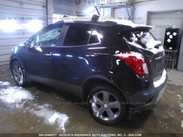 KL4CJCSBXEB612626 - 2014 BUICK ENCORE BLACK photo 3