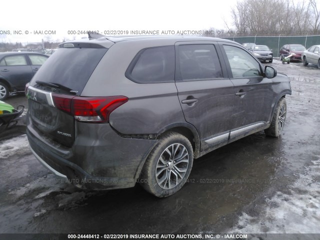 JA4AZ2A34HZ055020 - 2017 MITSUBISHI OUTLANDER ES BROWN photo 4