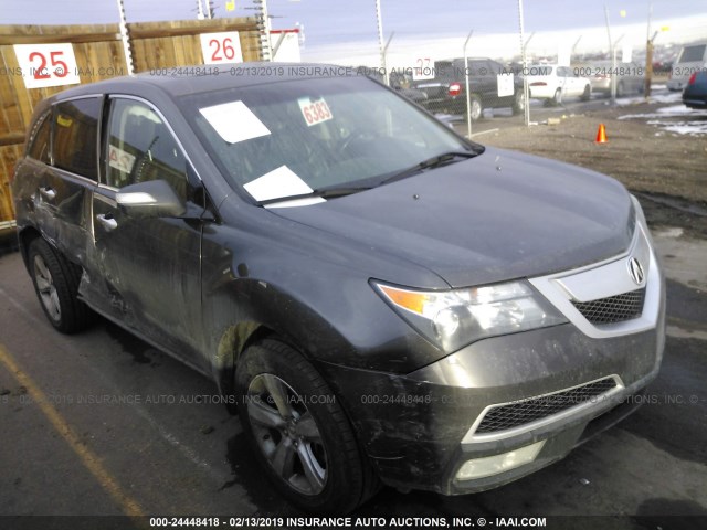 2HNYD2H29AH507799 - 2010 ACURA MDX GRAY photo 1