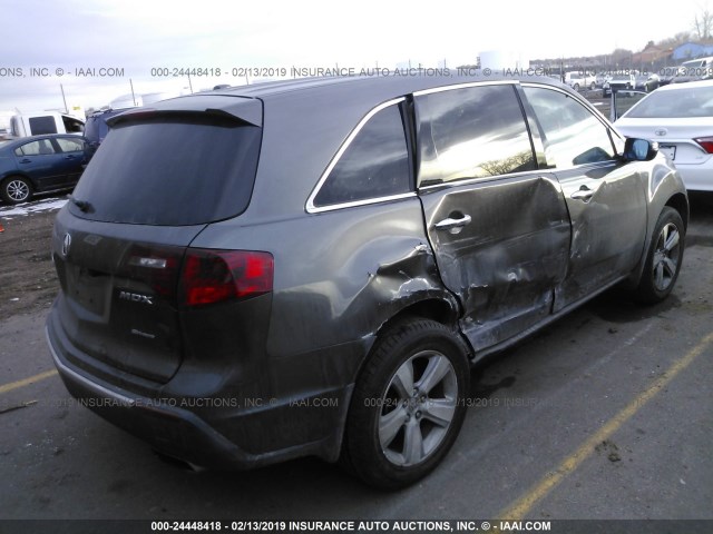 2HNYD2H29AH507799 - 2010 ACURA MDX GRAY photo 4