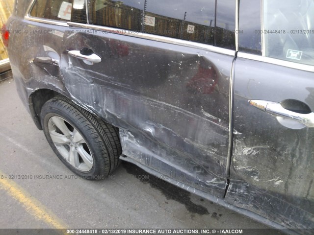 2HNYD2H29AH507799 - 2010 ACURA MDX GRAY photo 6