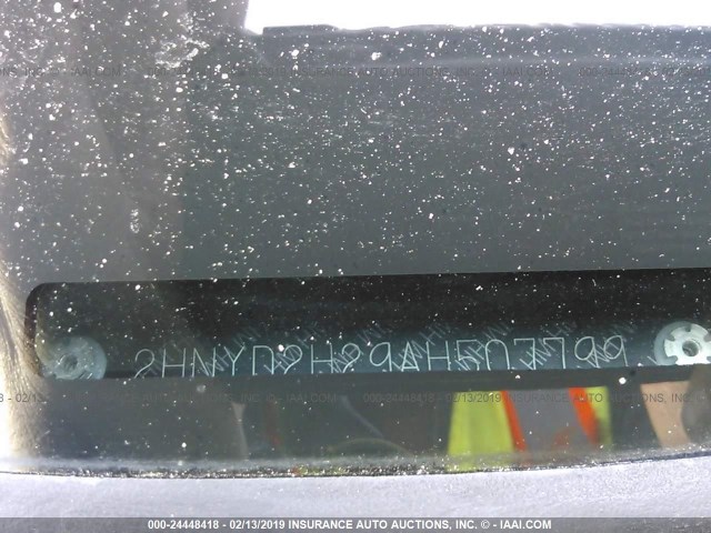 2HNYD2H29AH507799 - 2010 ACURA MDX GRAY photo 9