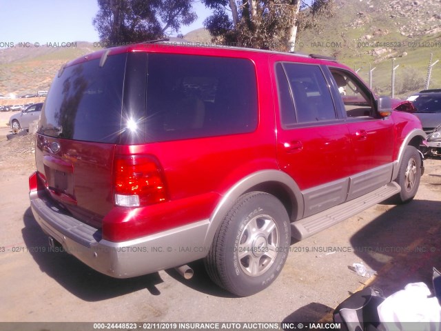 1FMFU17L23LC38936 - 2003 FORD EXPEDITION EDDIE BAUER RED photo 4