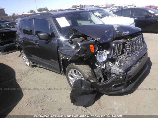 ZACCJABB7HPG01958 - 2017 JEEP RENEGADE LATITUDE GRAY photo 1