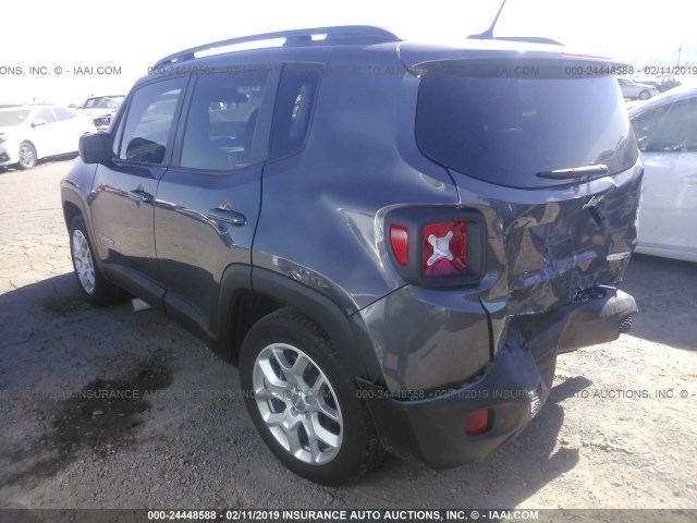 ZACCJABB7HPG01958 - 2017 JEEP RENEGADE LATITUDE GRAY photo 3