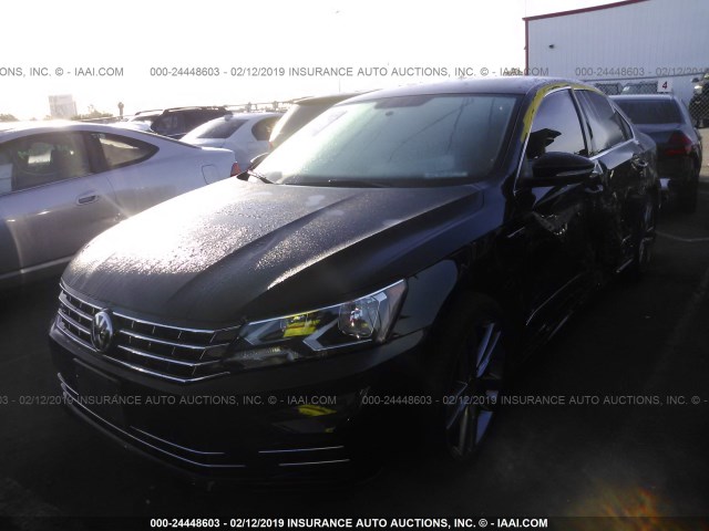 1VWDT7A34HC040518 - 2017 VOLKSWAGEN PASSAT R-LINE BLACK photo 2