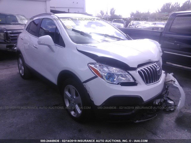 KL4CJASB3GB635480 - 2016 BUICK ENCORE WHITE photo 1