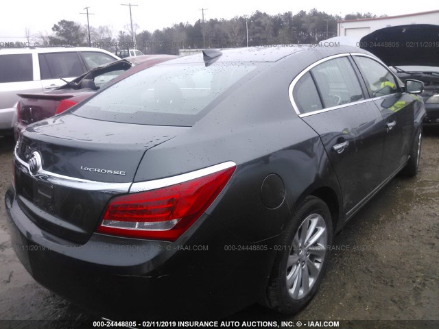 1G4GB5G31GF236682 - 2016 BUICK LACROSSE GRAY photo 4