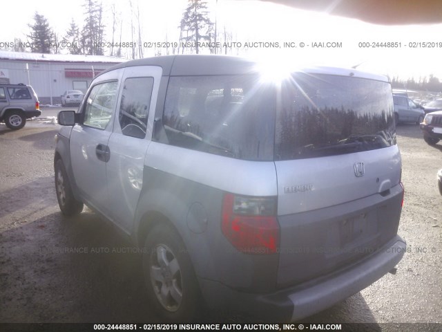 5J6YH28544L011623 - 2004 HONDA ELEMENT EX SILVER photo 3