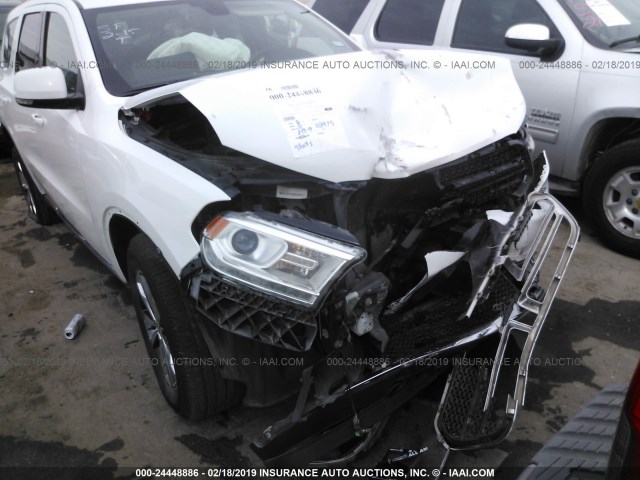 1C4RDJDG2GC331048 - 2016 DODGE DURANGO LIMITED WHITE photo 6