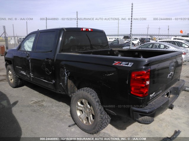 3GCUKREC9GG294605 - 2016 CHEVROLET SILVERADO K1500 LT BLACK photo 3