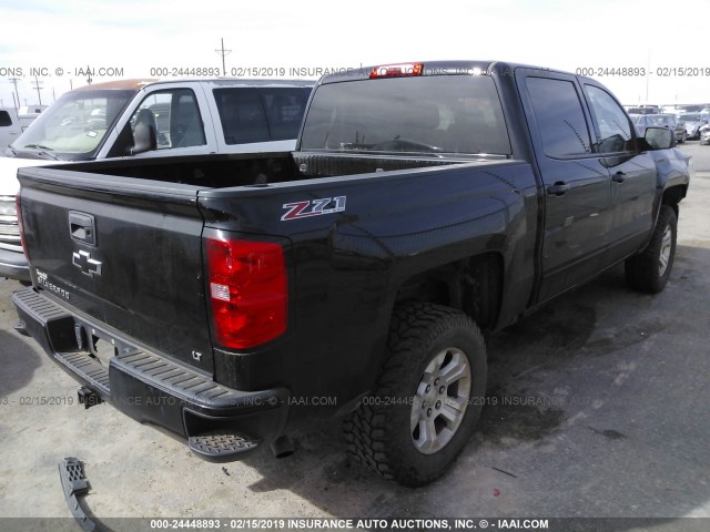 3GCUKREC9GG294605 - 2016 CHEVROLET SILVERADO K1500 LT BLACK photo 4