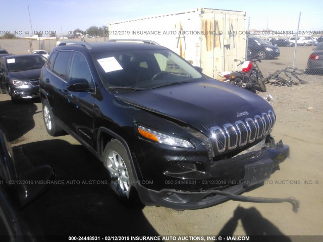 1C4PJLCB1GW149227 - 2016 JEEP CHEROKEE LATITUDE BLACK photo 1