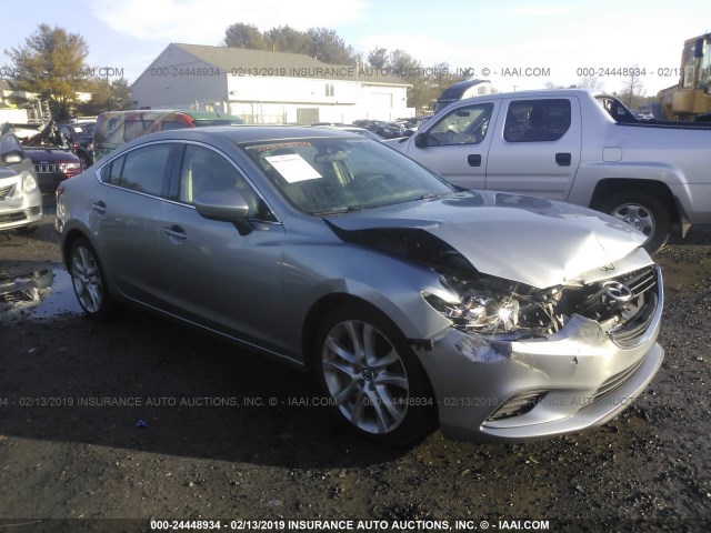 JM1GJ1V61E1137979 - 2014 MAZDA 6 TOURING GRAY photo 1