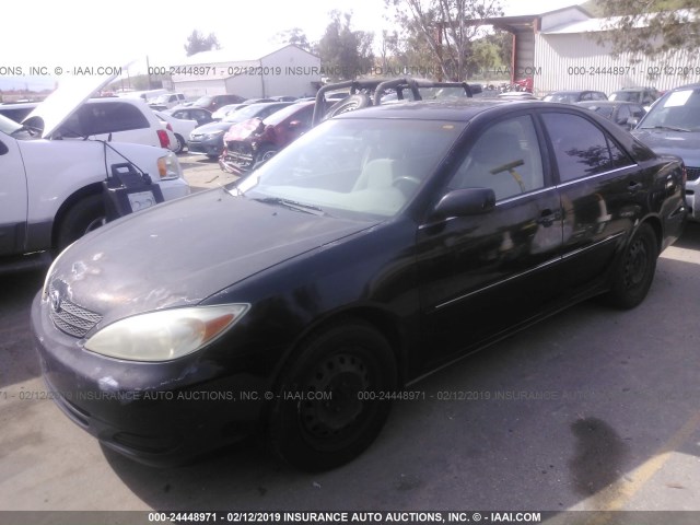 JTDBF30K420057136 - 2002 TOYOTA CAMRY LE/XLE/SE BLACK photo 2