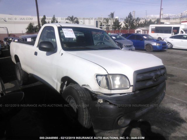 5TBJN32191S188912 - 2001 TOYOTA TUNDRA WHITE photo 1