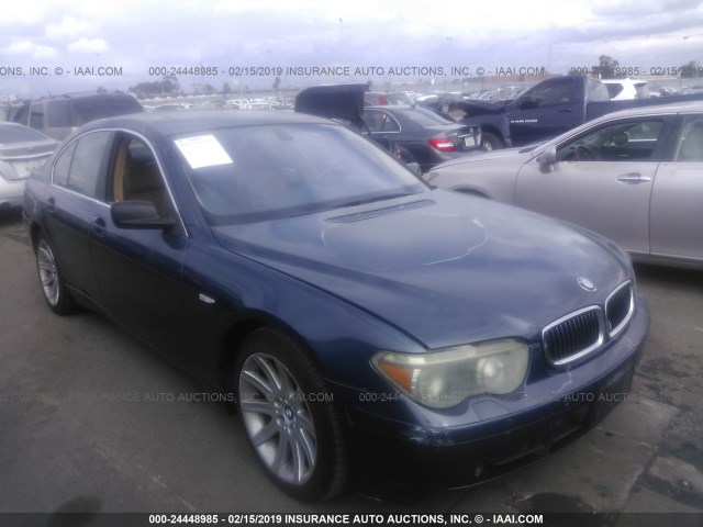WBAGL63462DP50177 - 2002 BMW 745 I BLUE photo 1