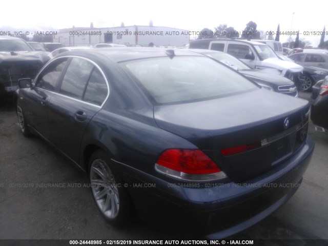 WBAGL63462DP50177 - 2002 BMW 745 I BLUE photo 3