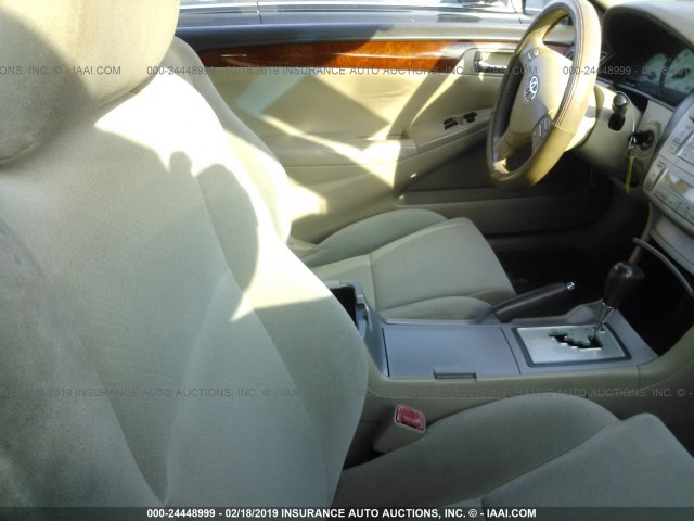 4T1CE38P56U586905 - 2006 TOYOTA CAMRY SOLARA SE/SLE BLUE photo 5