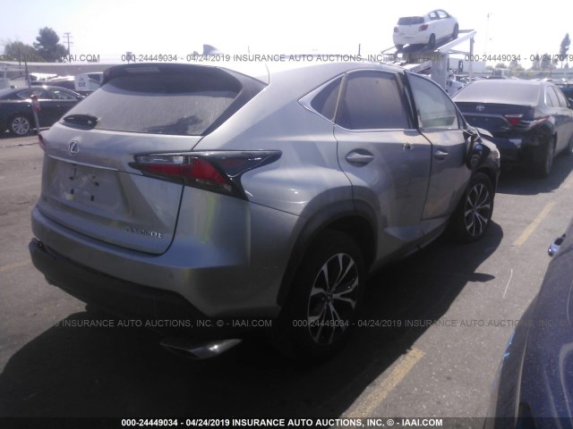 JTJYARBZ9H2066821 - 2017 LEXUS NX 200T/BASE/F SPORT GRAY photo 4