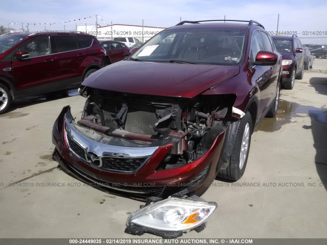 JM3TB3MV5A0211878 - 2010 MAZDA CX-9 RED photo 2