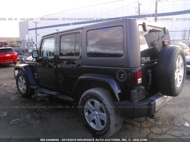 1C4HJWEG4CL130343 - 2012 JEEP WRANGLER UNLIMITE SAHARA BLACK photo 3