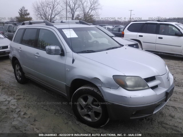 JA4LX41G73U057539 - 2003 MITSUBISHI OUTLANDER XLS SILVER photo 1