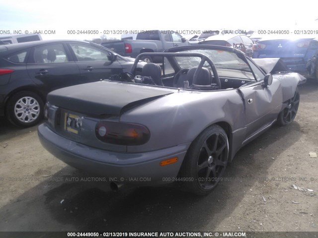 JM1NA3518N0328540 - 1992 MAZDA MX-5 MIATA GRAY photo 4