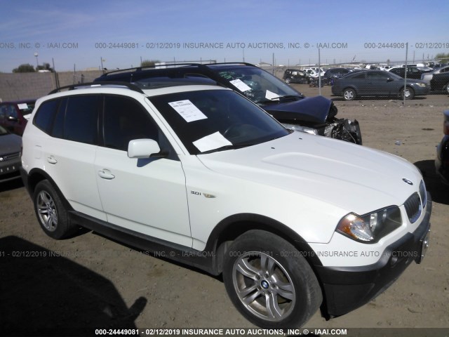 WBXPA93425WD04231 - 2005 BMW X3 3.0I WHITE photo 1