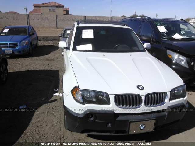 WBXPA93425WD04231 - 2005 BMW X3 3.0I WHITE photo 6