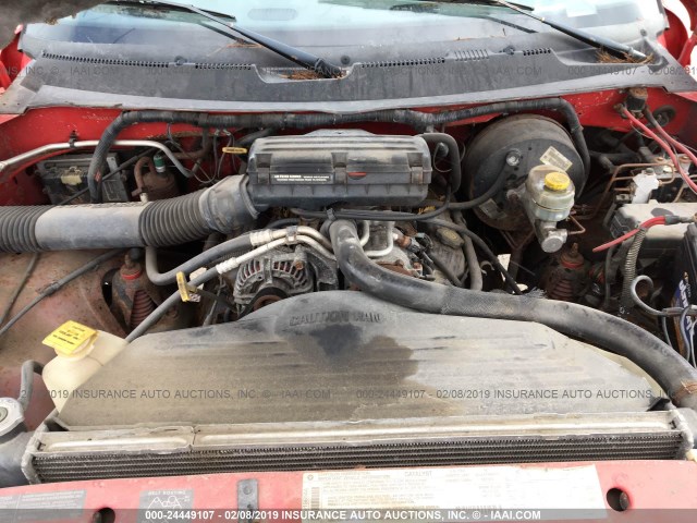 3B7KF26Z3XM503487 - 1999 DODGE RAM 2500 RED photo 10