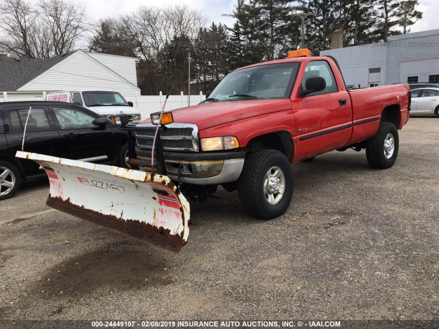 3B7KF26Z3XM503487 - 1999 DODGE RAM 2500 RED photo 2